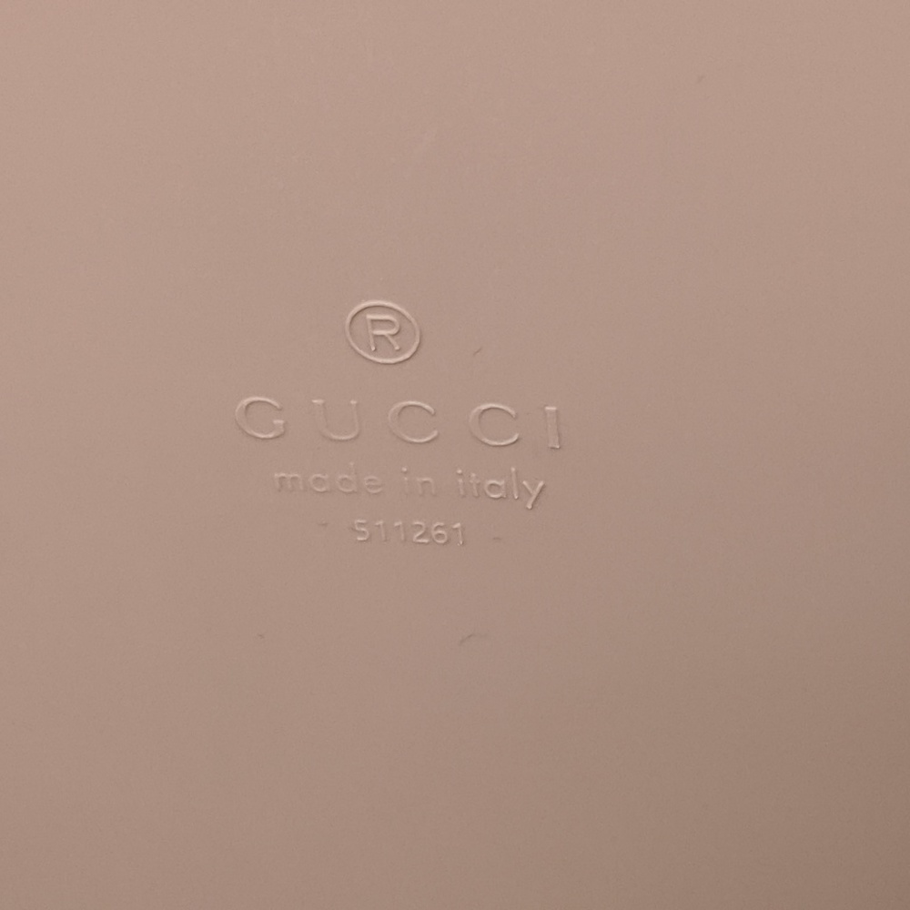 SOLD Gucci Logo Beige Rubber Tote - Picture 3 of 6